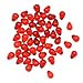 Beadaholique Czech 50-Piece Glass Beads, 8mm, Teardrop Siam Red