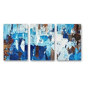 3 Panel Abstract Pictures Home Wall for Bedroom...