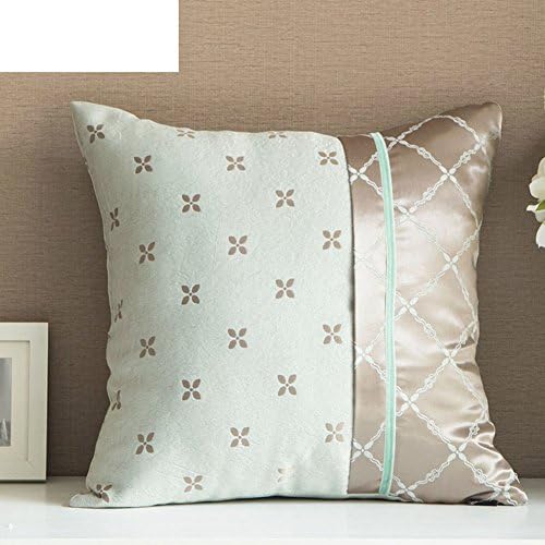 WW sofa pillow cushions/European Jacquard bed pillow/ four leaf clover green pillow-A 45x45cm(18x18inch)VersionB