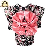 CatYou Pet Dress Up Costume Japanese Kimono With Bowknot Apparel for Dog Cat Puppy Pet (Medium)