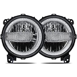 BICYACO 9 Inch LED Headlights with DRL Compatible