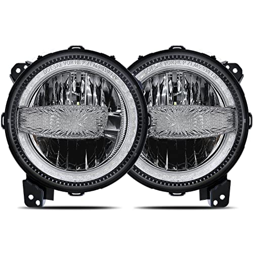 BICYACO 9 Inch LED Headlights with DRL Compatible