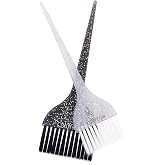 Colortrak Galaxy Glitter Hair Brush Set, 2 Piece | For Highlighting &amp; Coloring Hair Sections, 2.5" Wide Soft Bristle &amp; 3" Wide Stiff Bristle Application Brushes