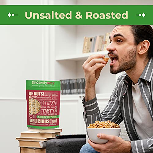 Sincerely Nuts Whole Cashews Roasted and Unsalted High in Protein