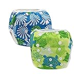 CZCCZC 2 pcs One Size Reuseable Washable Baby Swim Diapers (P13)