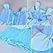 Party Chili Princess Fairy Costume Toddler Girls Birthday Dress Up with Tiara (3T 4T)