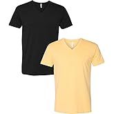 Next Level Apparel 6240 Mens Premium V-Neck Tee 2XL-Black/Banana