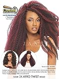 JANET COLLECTION NOIR - 3X AFRO TWIST BRAID (2 - DARK BROWN) by Janet Collection
