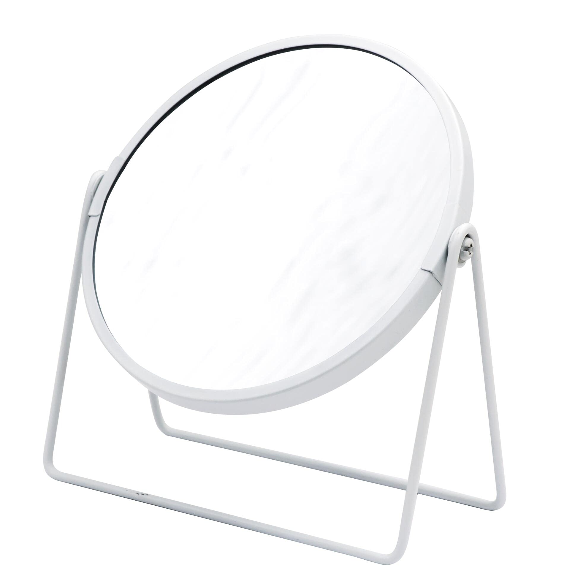 RIDDER Makeup Mirror Cosmetic Mirror Summer White with 5x Magnification Handy Modern