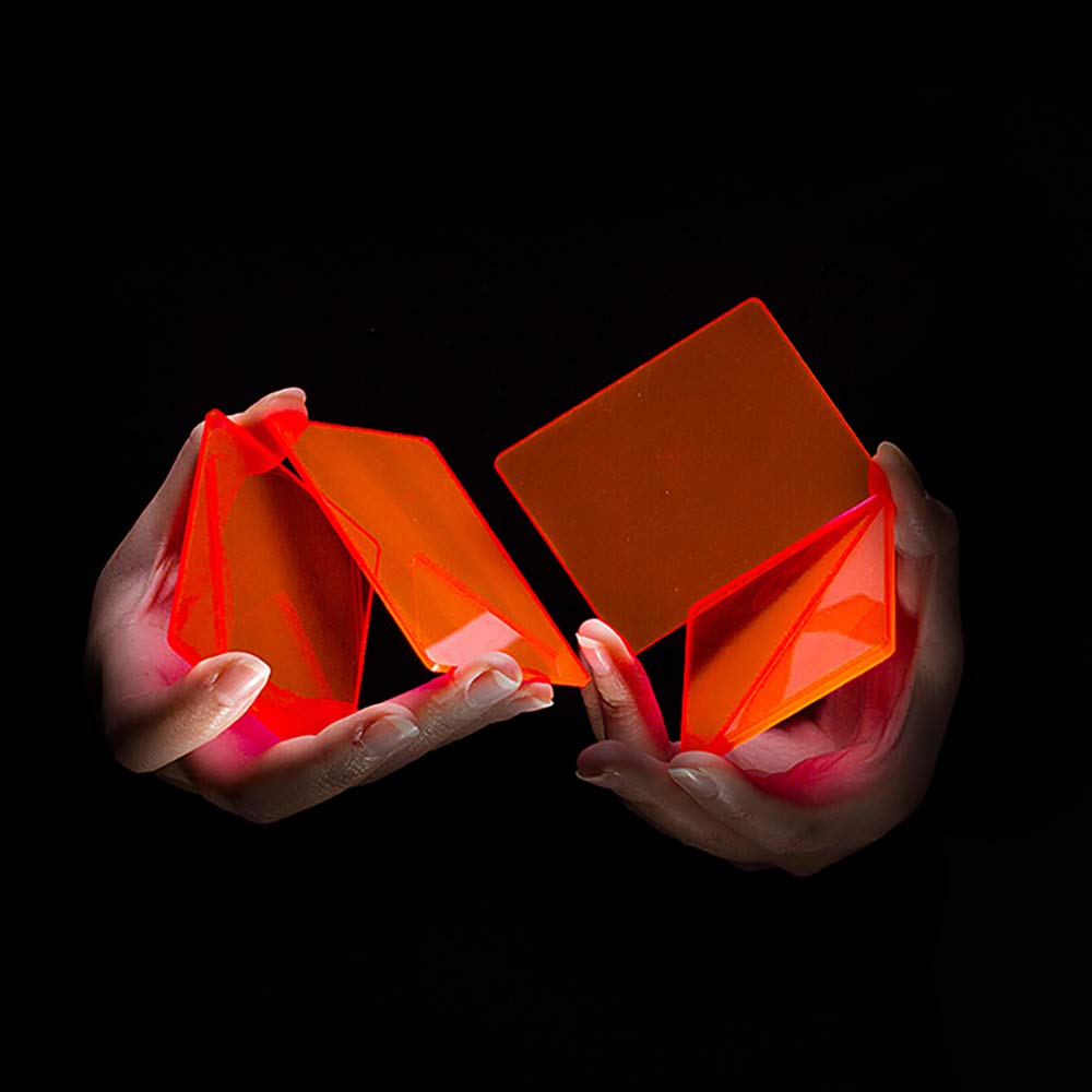 ZQION Card Magic-Pieces of Cardistry Colorful Blocks Practice Flower Cut Playing Card Magic Tricks Magician Props Illusions Magic Gimmick,8Pcs/Set