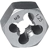 Yamesh M8 x 1.25 Hex Die Rethreading Die Thread Die Carton Steel For Right Hand