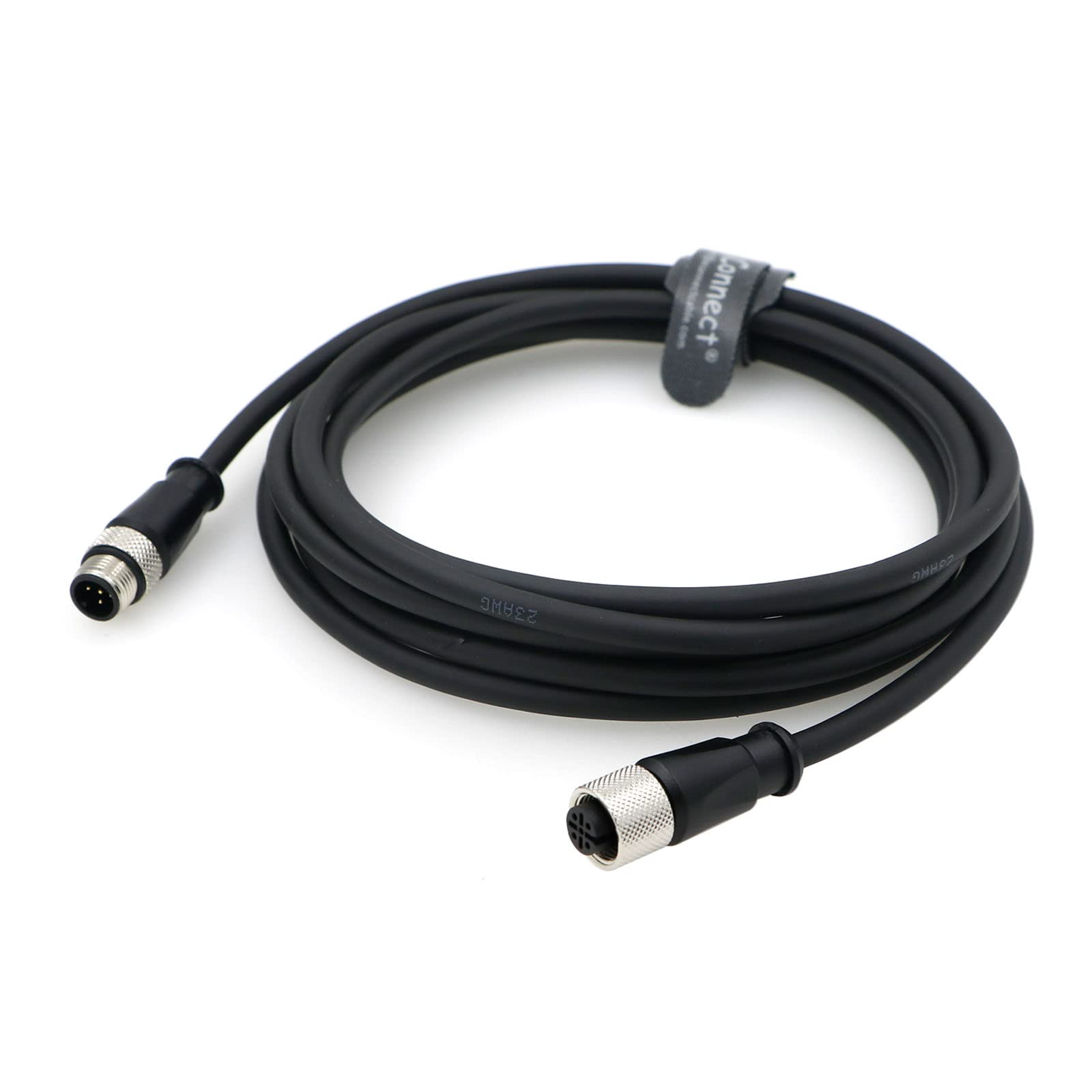 Photo 1 of AConnect M12 A Code 5 Pin Male to Female Aviation Sensor Connector Industrial Cable for Device Network, Fieldbus Module 3M/9.84Ft