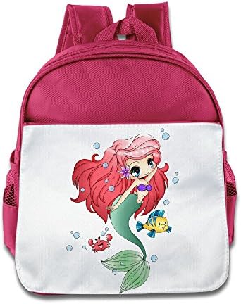 XJBD Custom Personalized Mermaid Boys And Girls Schoolbag For 1-6 Years Old Pink