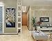 Okbonn-100% Hand Painted Art Modern Abstract Picture White Flowers Green Blue Artwork Floral Oil Paintings on Canvas Wall Art for Living Room Bedroom Home Office Decorations Wall Decor