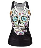 Hot Fashion Women Corpse Bride Printed Sleeveless T Shirt Vest Tank Tops