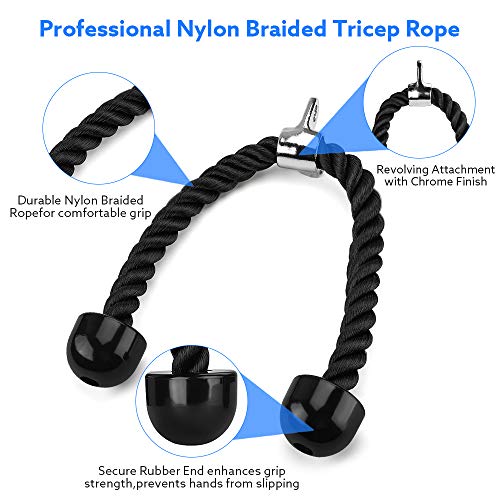 Cable-Machine-Gym-Pulley-System-Fitness-Lat-Pulldown-Bars-Attachments-18M-LAT-and-Lift-Pulley-Cable-System-with-Loading-Pin-Home-Gym-Equipment-for-Triceps-Pull-Down-Biceps-Curl-Back-Forearm