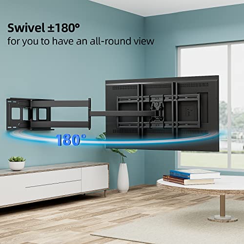 HCMOUNTING Long Arm TV Wall Mount For 42-80 Inch TVs, Full Motion TV ...