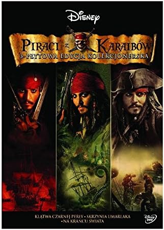 Pirates of the Caribbean: At World's End / Pirates of the Caribbean: Dead Man's Chest / Pirates of the Caribbean: The Curse of the Black Pearl (BOX) [3DVD] [Region 2] (English audio. English subtitles)