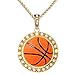 LIYALI Boy Basketball Necklace Basketball Pendant Necklace Stainless Steel Necklace Sports Necklace