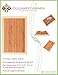 Best Home Kitchen Bamboo Cutting Board For Fish, Chicken, Cheeses, Vegetables and Meats. Unique Easy Measuring All Natural Eco Friendly and Antibacterial Wood Chopping Board by Culinary Corner