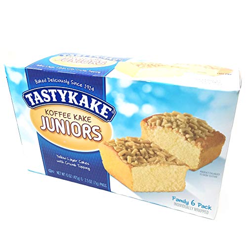 Philadelphia Tastykake Juniors Snack Cake Variety Pack | 4 Box Assortment | Chocolate & Yellow Cake, Kreamie, Koffee Cake, Coconut Topped Cake - Thumbnail 3