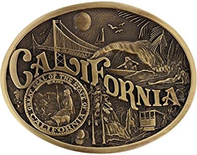 Montana Silversmiths Men's California State Heritage Attitude Belt Buckle - 60811Cac
