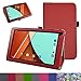 Fusion5 104A GPS Case,Mama Mouth PU Leather Folio Stand Cover for 10.1