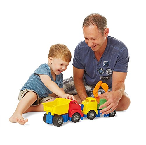 Kidoozie Big Tuffies Digger Truck with Real Movable Parts - Thumbnail 5