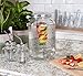 2 gallon glass drink dispenser and 2 mason jars and stainless steel spigot and fruit infuser beverage dispenser drink dispenser for parties drink dispenser with spigot