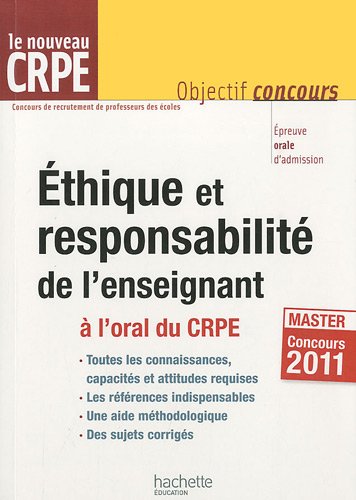 Éthique et responsabilité de l'enseignant à l'oral du CRPE