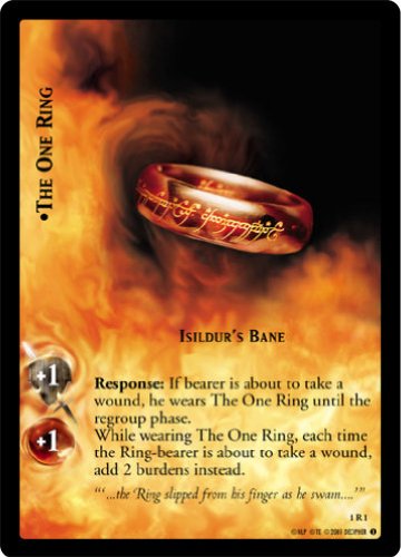 LOTR TCG FOTR FELLOWSHIP FOIL THE ONE RING ISILDUR'S BANE 1R1