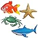 Jet Creations Inflatable Ocean Life Sea Underwater Assorted Bathtub Toys Educational, OCEAN02, 4 Count (JC-OCEAN02)