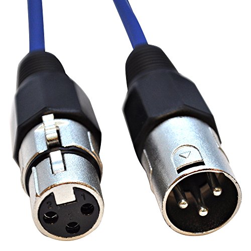 Seismic Audio SAXLX10PYROGB2BK 8 Pack of 10 Foot XLR Microphone Cables 6 Color Coded & 2