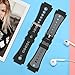 12 Pack Rubber Watch Band Strap Loops 18mm 20mm 22mm 24mm Fastener Ring Replacement Silicone Black Keeper Retainer Holder Secure Accessories with Spring Bar Tool