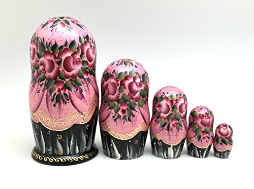 Unique Russian Nesting dolls Fairy Tale Cinderella Hand painted set Home decor Art Handcrafted
