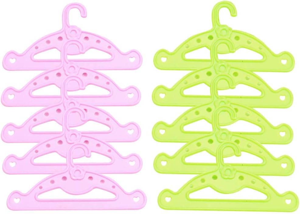 10 Pcs Doll Hangers Set Clothes Hangers Kit for 18 Inch American Girl Dolls,Fashion 18 Inch Doll Clothes Hangers