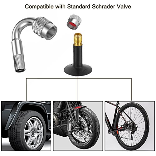 Tuisy Tire Valve Tools Presta Valve Adapter and Valve Stem Extenders