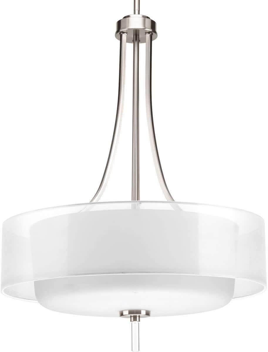 Best Progress Lighting 4-Light Brushed Nickel Foyer Pendant