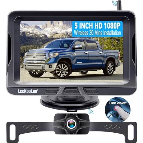 HD 1080P Wireless Backup Camera for Truck: 5 Inch Clear Day &