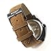 Techvilla Men's Sports Chronometer Leather Strap Military Quartz Watch