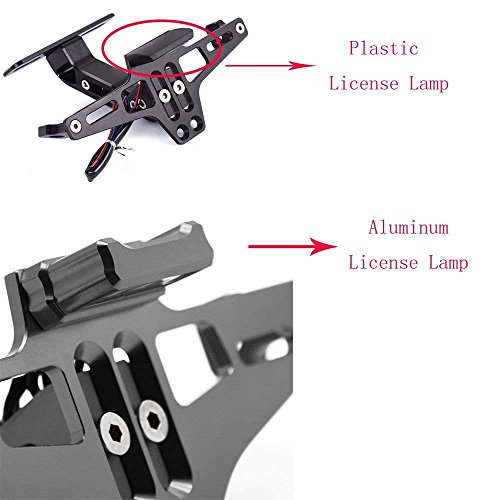 Universal Motorcycle Accessories CNC Adjustable License Plate Holder Fender Eliminator Bracket For Honda KTM Yamaha Suzuki Ducati Bmw - Thumbnail 2