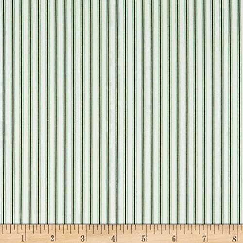 Riley Blake Designs Penny Rose Mon Beau Jardin Stripe Fabric, 1, Green, Fabric by the Yard
