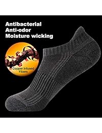 FOOTPLUS - Calcetines de golf y running unisex, antibacterianos, de cobre
