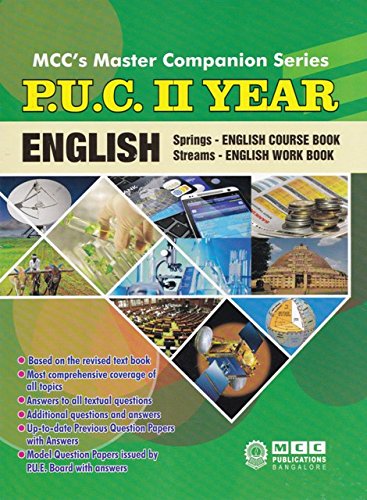 Amazon In Buy English 2nd Puc Guide Springs English Course Book Streams English Work Book Book Online At Low Prices In India English 2nd Puc Guide Springs English Course Book Streams English