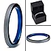 Charming Jewelers Tungsten Wedding Band Ring 2mm Men Women Comfort Fit 18k Rose Yellow Gold Plated Grey Blue Black Dome Brushed