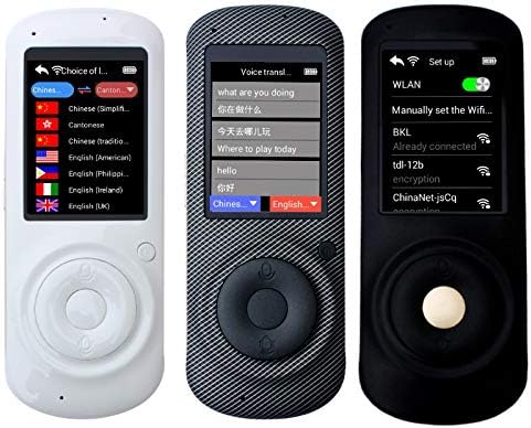 Yameijia Traductor De 76 Idiomas De Voz Ingles Japones Frances Ruso Aleman Chino Espanol Traduccion Traductor De Viaje Gris Amazon Es Hogar