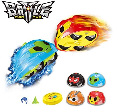 MagicToyz Original Spinning Car Toy, Battle Gyro Spinner Top, Battle Car Fidget Toy (4 Cars + Fighting Arena)