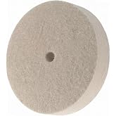 JUNLIXN 6 Inch Hard Felt Buffing Wheel with 5/8" Arbor Hole | 1" Thick Compressed Wool Felt Buffing Polishing Wheels for Aluminum, Metal, Steel, Alloy, Gemstone, Silver for Grinder