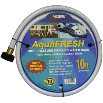 Valterra AquaFresh High Pressure Drinking Water Hose, Water Hose Hookup for RV - 1/2