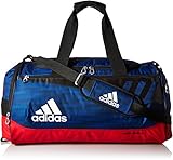 adidas Team Issue Duffel, Medium, Blue Ratio/Scarlet/Black/White
